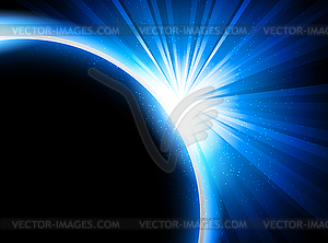 Bright blue background - vector clipart