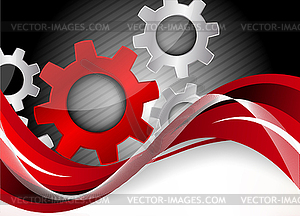 Background with gears - vector clip art