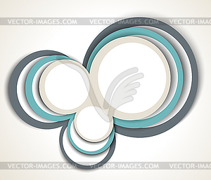 Фон с абстрактными кругов - векторная графика