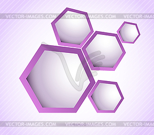 Background with hexagons - stock vector clipart