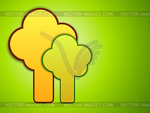 Abstract trees - vector EPS clipart
