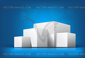 Фон с кубами - изображение в векторе