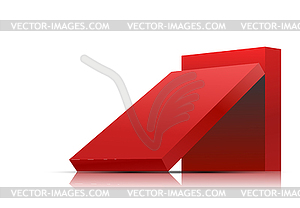 Background with two box - vector image