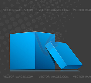 Background with cubes - vector clipart