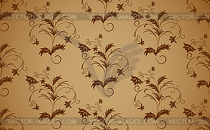 Seamless floral pattern - vector clipart / vector image