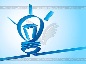 Фон с лампой - векторное изображение EPS