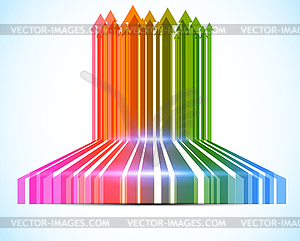 Background with arrows - vector image