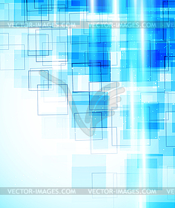 Background with blue squares - vector clipart