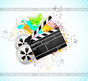 Background with cinema element - vector clip art