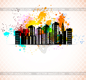 Urban grunge backgorund - vector clipart