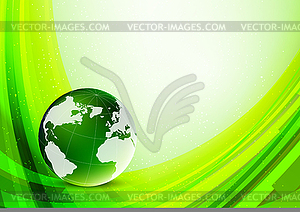 Bright green background - vector clipart