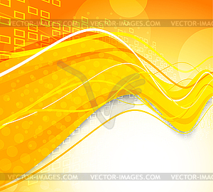 Orange background - vector image