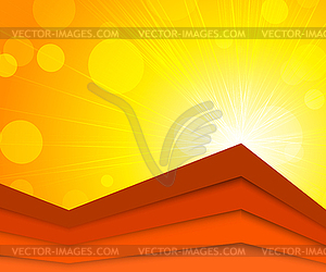 Bright orange background - vector clipart