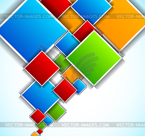 Background with squares - vector image