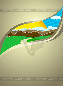 Nature background - vector image