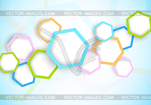 Background with hexagon - vector clip art