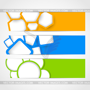 Set of banners - vector clipart / vector image