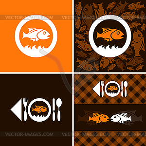 Symbol and background - vector clipart