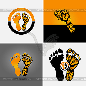 Footprint symbol - vector clip art