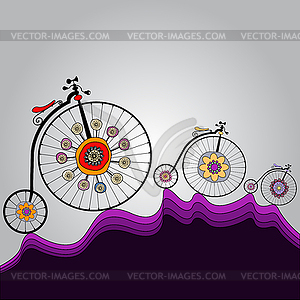 Ride of happiness around world - vector clip art