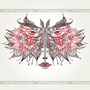 Cat mask - vector image