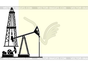 Oil production - vector image