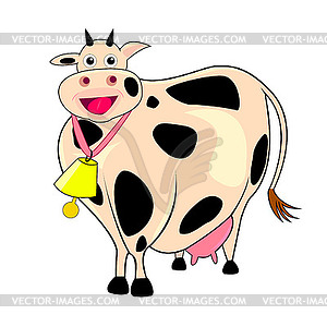 Смешные толстой коровой - векторный эскиз