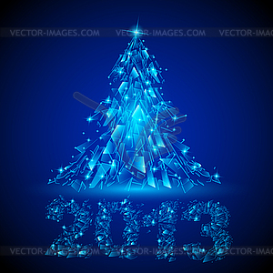 Christmas tree - vector clipart