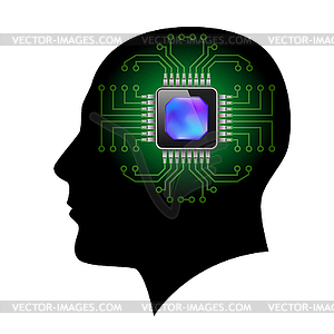 Printed circuit board - vector clip art