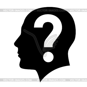 Human head - vector clipart