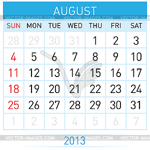 Calendar Month - vector image