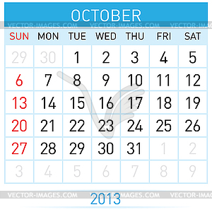 Calendar Month - vector clip art