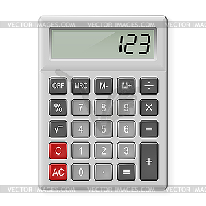 Gray Calculator - vector image