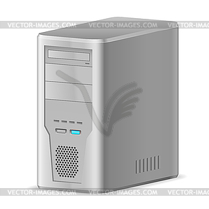 Case of Computer - vector clip art