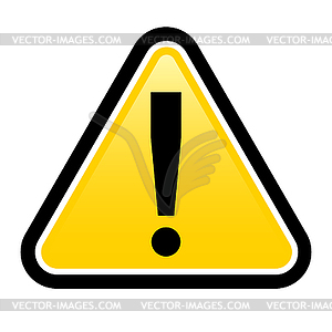 Danger warning sign - vector image