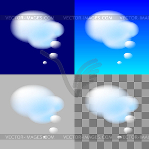 Thinking Bubbles - vector clip art