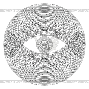 Глаз сфере - векторное изображение EPS