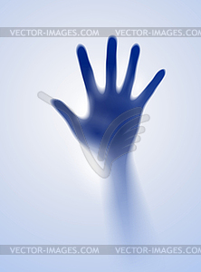 Open dark hands - vector clip art