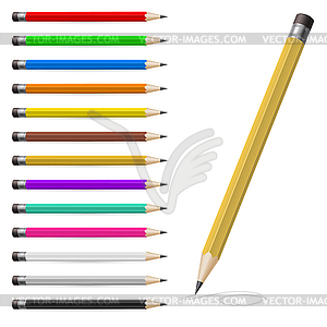 Coloured pencils - vector clip art