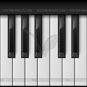 Piano keys - vector clipart