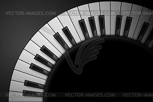 Клавиши пианино - векторный клипарт / векторное изображение