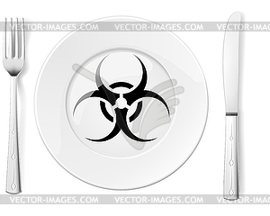 Dangerous food - vector clip art