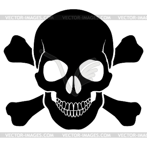 Skull and bones - vector clipart