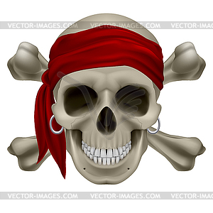 Pirate Skull - vector image