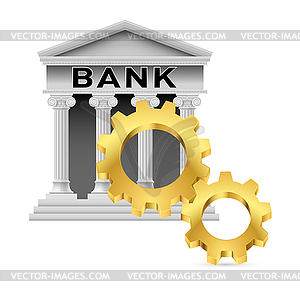 Bank icon - royalty-free vector image