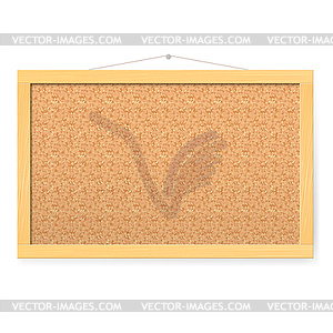Corkboard - royalty-free vector clipart