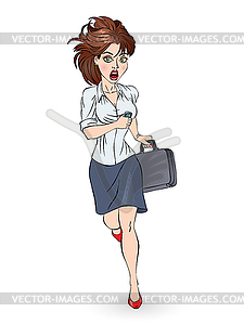 Business woman - vector image