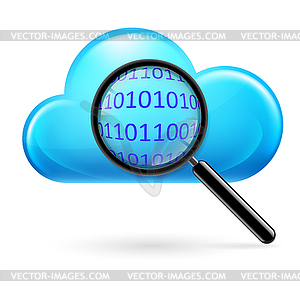 Clouds search - vector clipart