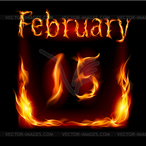 Calendar of Fire - vector image