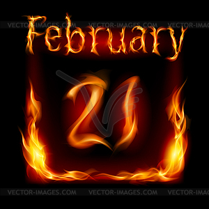 Calendar of Fire - vector image